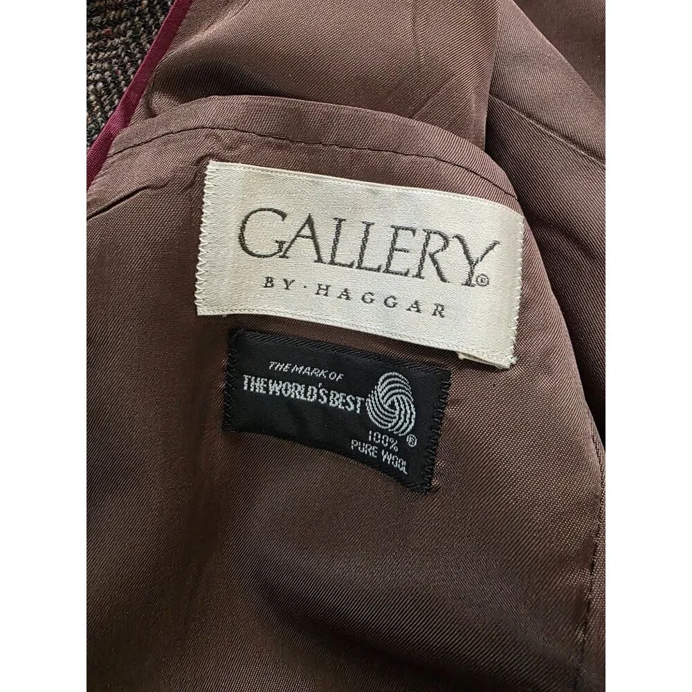Gallery By Haggar Herringbone Wool Blazer (SKU#1154)